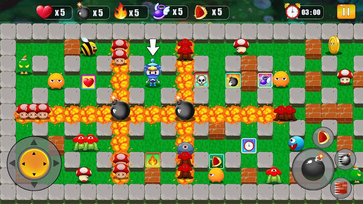 #5. Bomber Battle : Bomb Man Arena (Android) By: Rainbow 5s