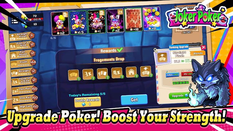 #5. Joker Poker - roguelike cards (Android) By: Multiplayer Card Games Online & Offline