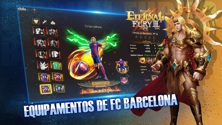 #5. Eternal Fury 3 Brasil - BARÇA (Android) By: Game Hollywood Hong Kong Limited