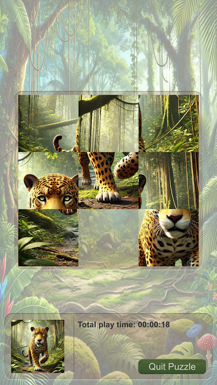 #2. Slide Puzzle Exotic Animals (Android) By: T.A.G.