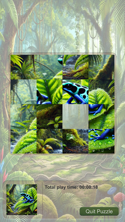 #5. Slide Puzzle Exotic Animals (Android) By: T.A.G.