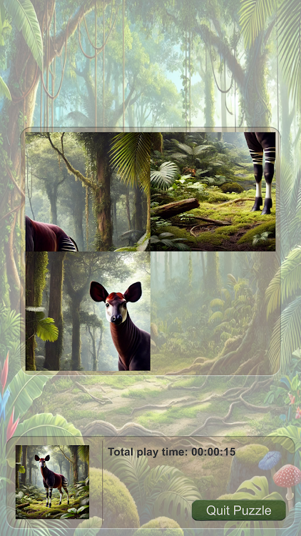 #6. Slide Puzzle Exotic Animals (Android) By: T.A.G.