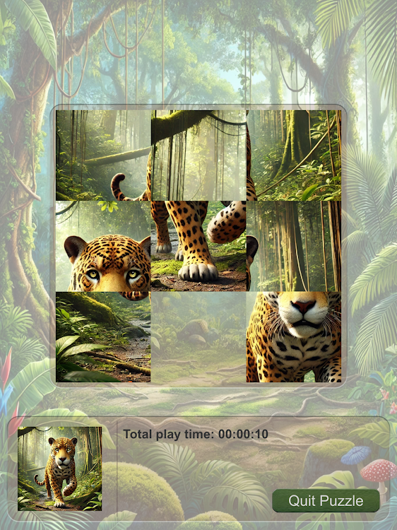 #8. Slide Puzzle Exotic Animals (Android) By: T.A.G.