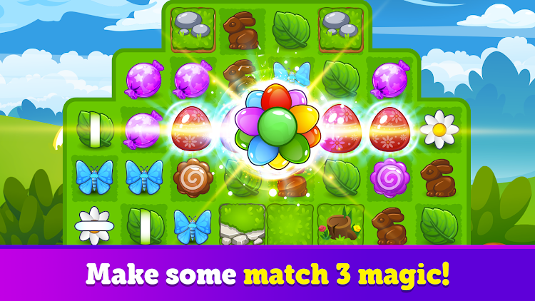 #8. Easter Magic - Match 3 Game (Android) By: RoboNacho: Match 3 Puzzle Games No Wifi