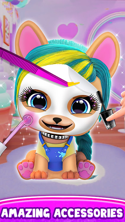 #5. Hairstyle: pet care salon game (Android) By: Fidget Toys Dev