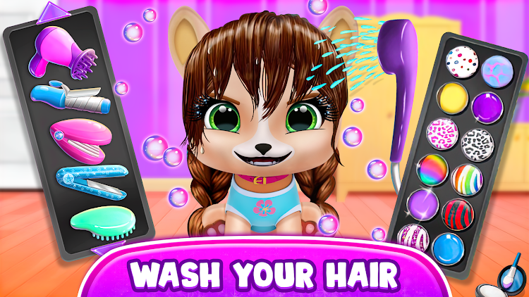 #7. Hairstyle: pet care salon game (Android) By: Fidget Toys Dev