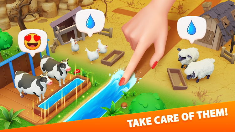 #8. Klondike Adventures: Farm Game (Android) By: VIZOR APPS LTD.