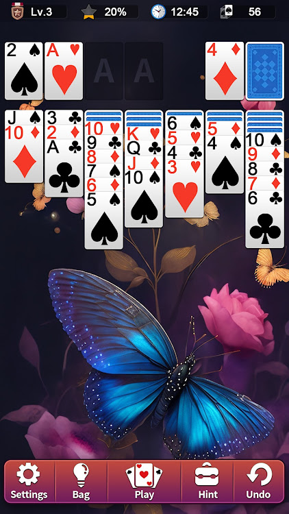 #2. Classic Solitaire (Android) By: Big Cake Apps