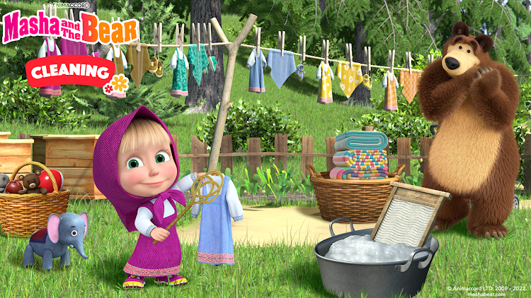 #3. Masha and the Bear: Cleaning (Android) By: DTC Lab