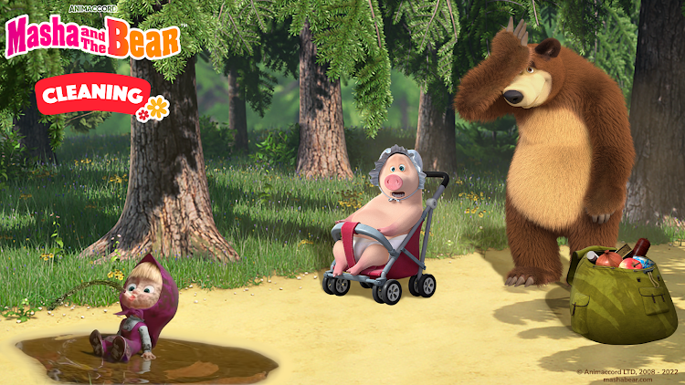 #4. Masha and the Bear: Cleaning (Android) By: DTC Lab