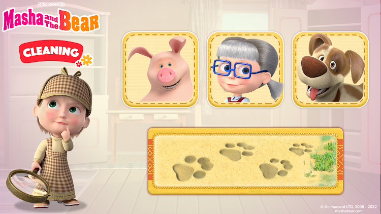 #7. Masha and the Bear: Cleaning (Android) By: DTC Lab