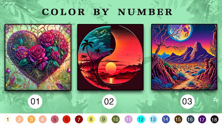 #2. Color Master - Color by Number (Android) By: Coloring Game Studio@RabiGame