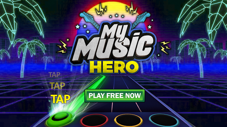 #6. Guitar Hero Mobile: Music Game (Android) By: MusicHeroGames