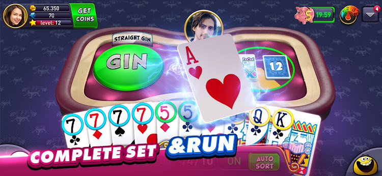 #4. Gin Rummy Plus: Fun Card Game (Android) By: Zynga