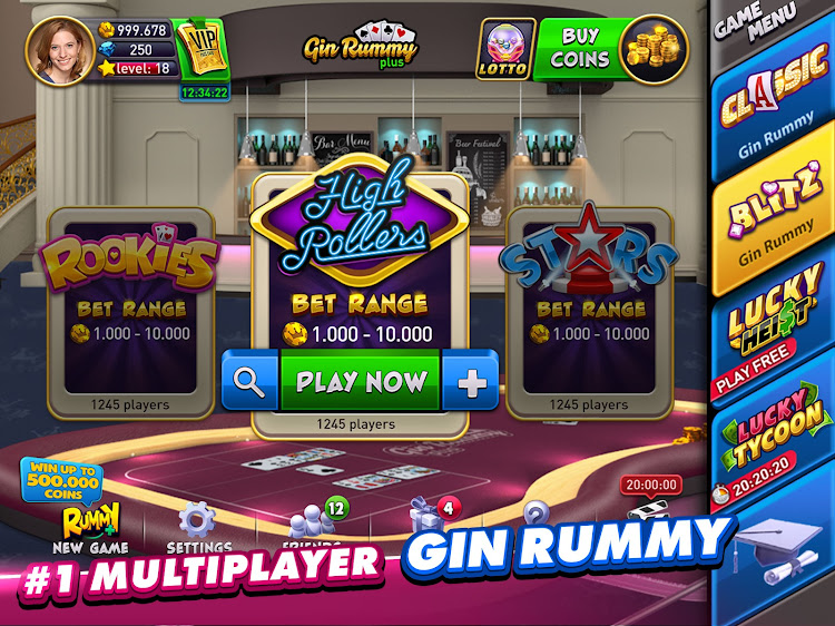 #8. Gin Rummy Plus: Fun Card Game (Android) By: Zynga