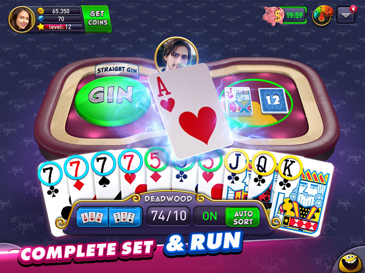 #10. Gin Rummy Plus: Fun Card Game (Android) By: Zynga