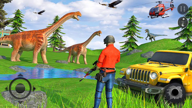 #3. Wild Dino Hunter 3D Gun Games (Android) By: microclip