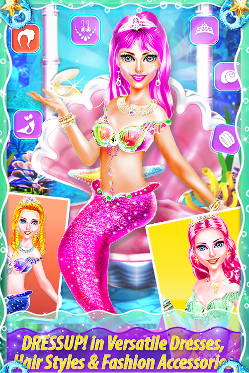 #2. My Little Mermaid - Girls Game (Android) By: San Games