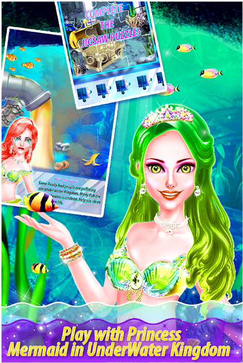 #3. My Little Mermaid - Girls Game (Android) By: San Games