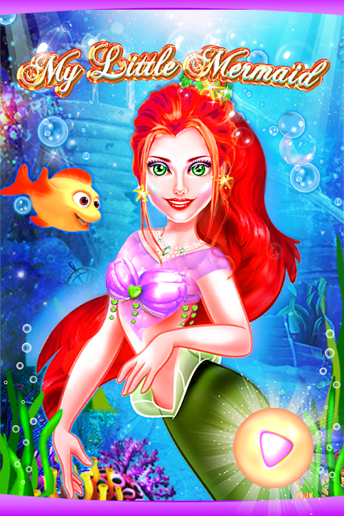 #6. My Little Mermaid - Girls Game (Android) By: San Games