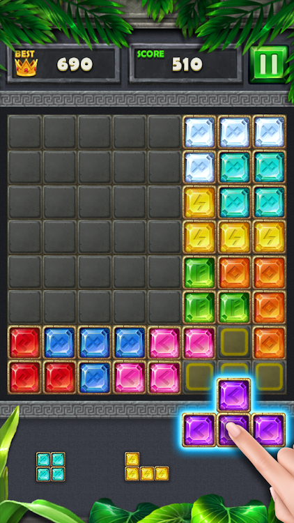 #4. Jewel Puzzle King : Block Game (Android) By: SUPERBOX Inc