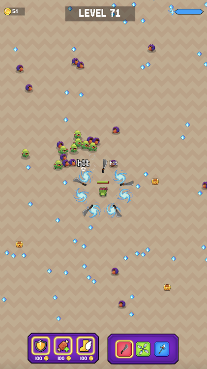 #2. Frog.io Survivor: io roguelike (Android) By: Idle Mobile Game