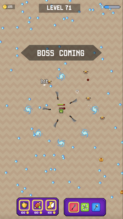 #3. Frog.io Survivor: io roguelike (Android) By: Idle Mobile Game