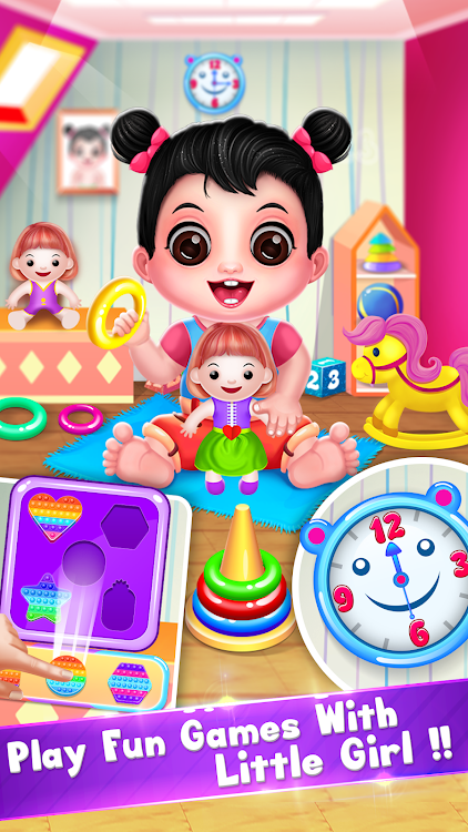 #2. Cute Girl Daycare & Dress up (Android) By: BlackAtom Games