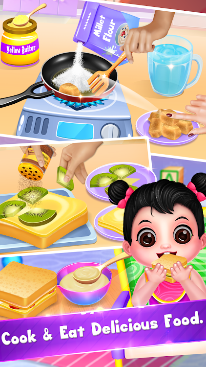 #3. Cute Girl Daycare & Dress up (Android) By: BlackAtom Games