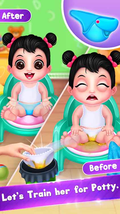 #4. Cute Girl Daycare & Dress up (Android) By: BlackAtom Games