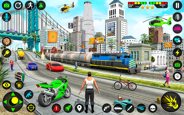 #4. Open World Gangster Games 2024 (Android) By: Lion Gamez Studio