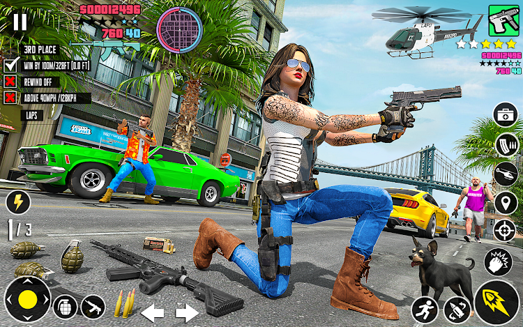 #5. Open World Gangster Games 2024 (Android) By: Lion Gamez Studio