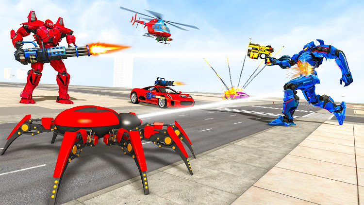 #2. Spider Robot Games: Robot Car (Android) By: Gaming Switch