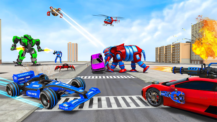 #5. Spider Robot Games: Robot Car (Android) By: Gaming Switch