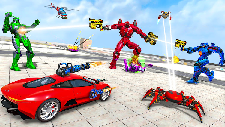 #9. Spider Robot Games: Robot Car (Android) By: Gaming Switch