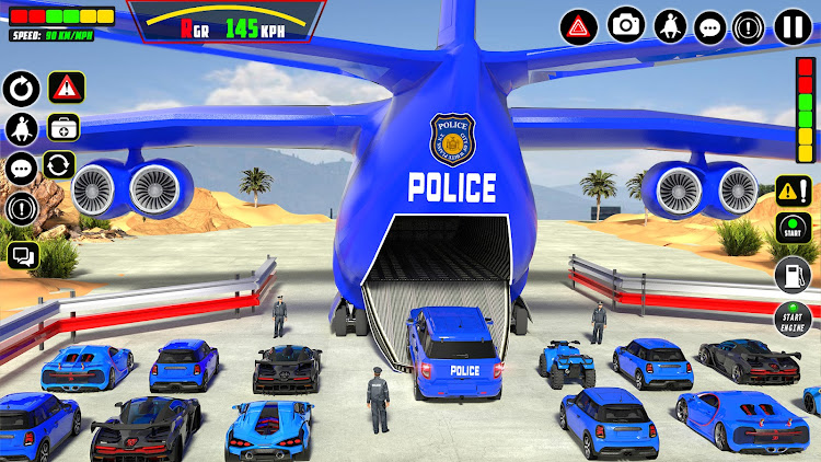 #6. Police Vehicle Transport Games (Android) By: The Gamerz Hub