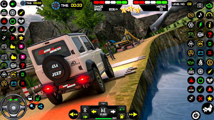 #3. Offroad Jeep Car Driving Game (Android) By: Micro Madness