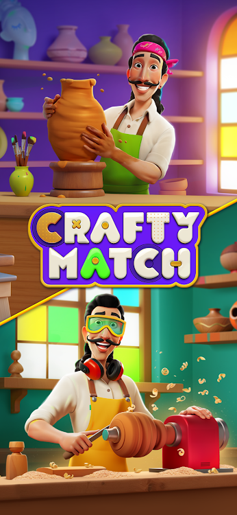 #7. Crafty Match (Android) By: Queen Interactive Games