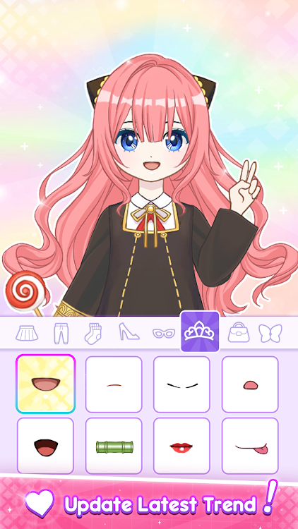 #6. Anime Dress Up - Doll Dress Up (Android) By: Bravestars Games