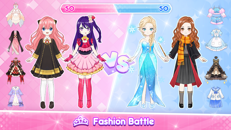 #8. Anime Dress Up - Doll Dress Up (Android) By: Bravestars Games