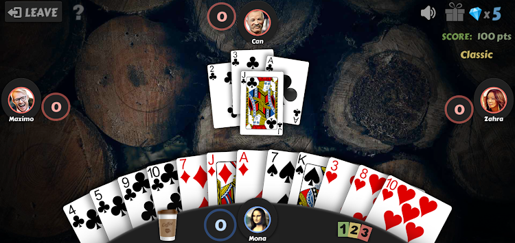 #7. Hearts - Offline Card Games (Android) By: dedi