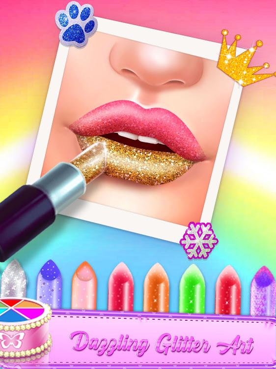 #4. Lip Art: Lipstick Makeup Game (Android) By: Hello-Game