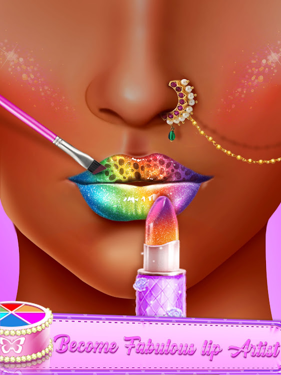 #6. Lip Art: Lipstick Makeup Game (Android) By: Hello-Game