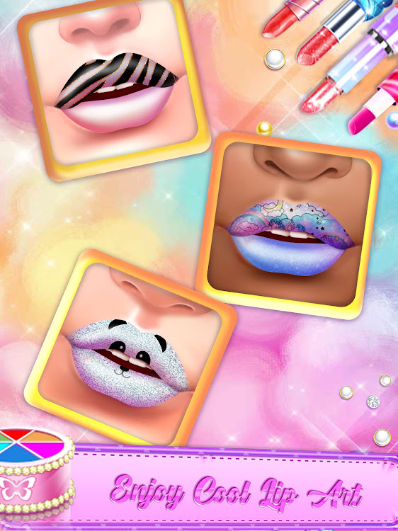 #7. Lip Art: Lipstick Makeup Game (Android) By: Hello-Game