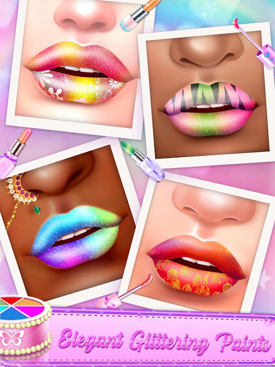 #9. Lip Art: Lipstick Makeup Game (Android) By: Hello-Game