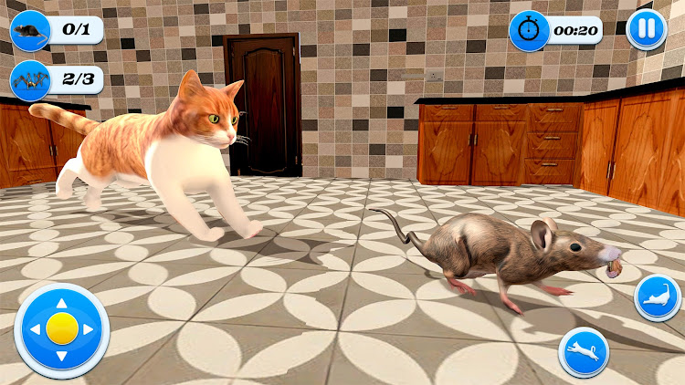 #2. Pet Cat Simulator kitty games (Android) By: Five River Solutions (Pvt) Ltd