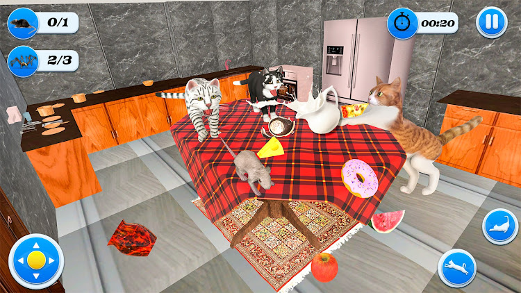 #3. Pet Cat Simulator kitty games (Android) By: Five River Solutions (Pvt) Ltd