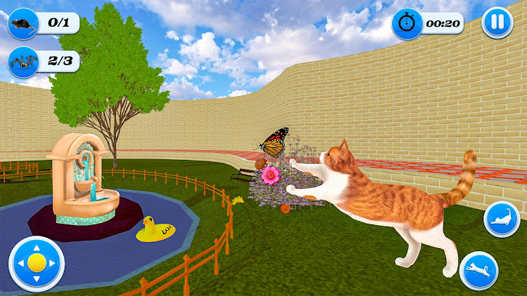 #4. Pet Cat Simulator kitty games (Android) By: Five River Solutions (Pvt) Ltd