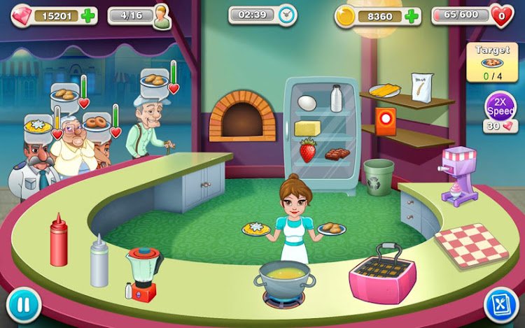 #6. Kitchen story: Food Fever Game (Android) By: AppOn Innovate