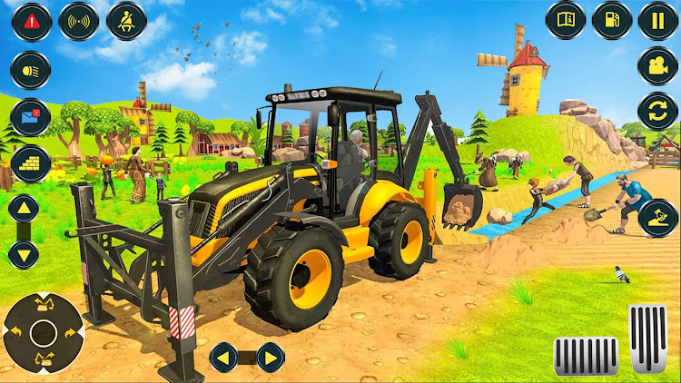 #4. Village Excavator JCB Games (Android) By: Freeze Games